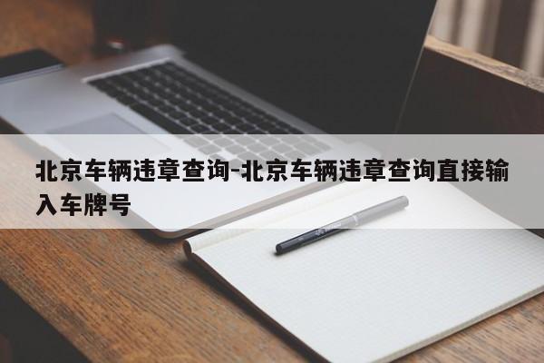 北京车辆违章查询-北京车辆违章查询直接输入车牌号